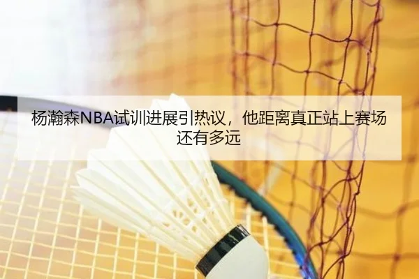 杨瀚森NBA试训进展引热议，他距离真正站上赛场还有多远